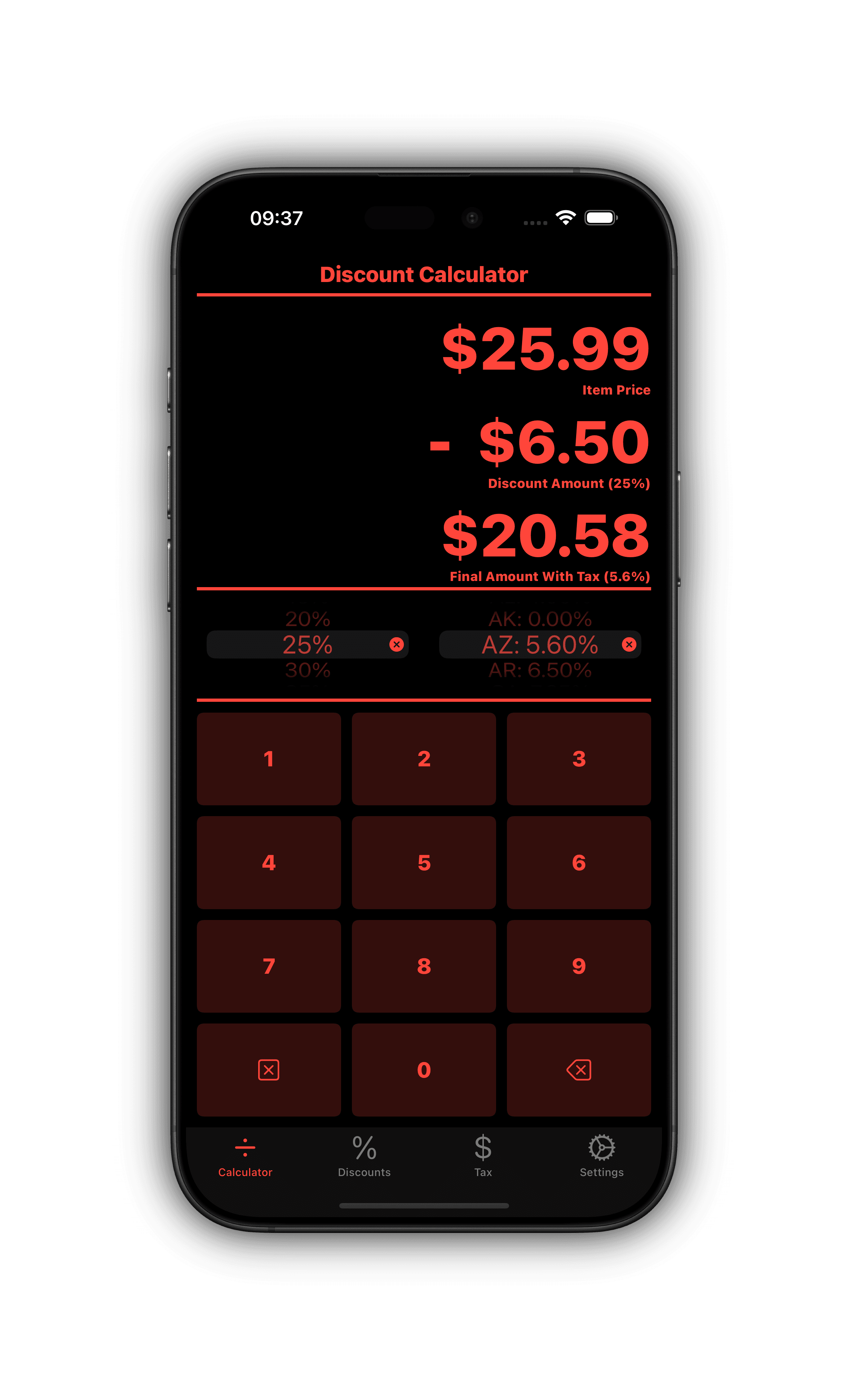 Discount Calculator Final price calculator